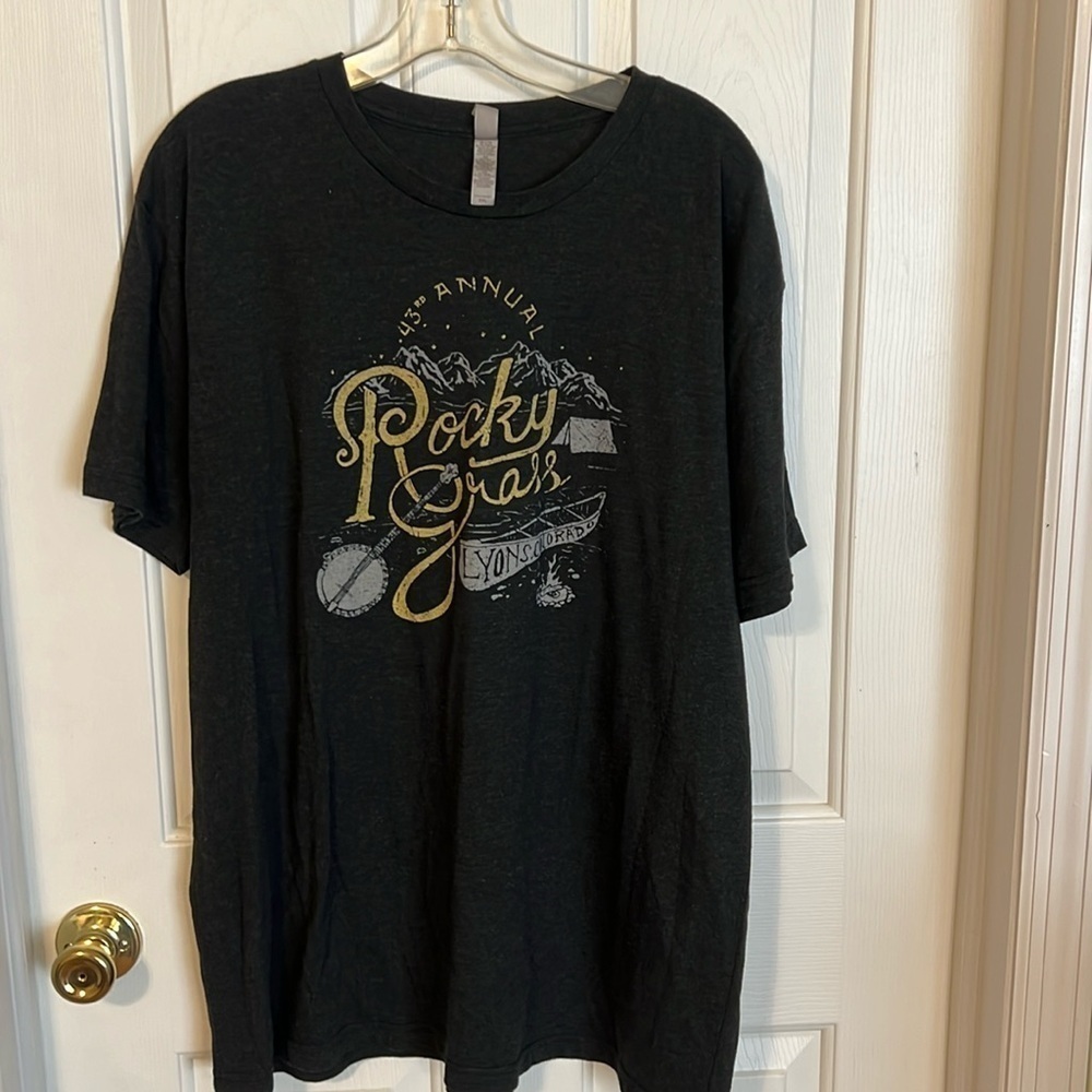 Rocky Grass 2015  concert t-shirt. Size XXL.  Preowned, good condition.